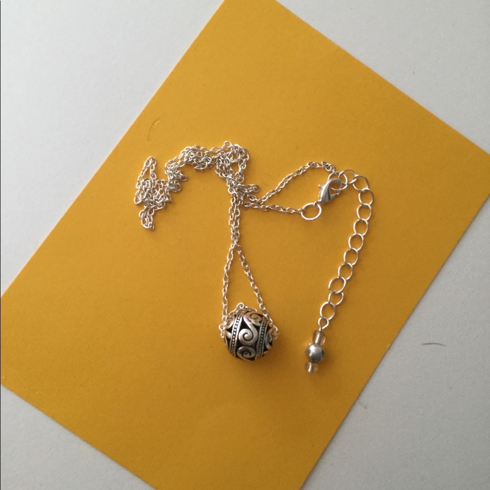 FINAL 💋Ball Necklace, Simply/Elegant Filigree - Picture 7 of 8